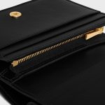 TRIOMPHE COMPACT WALLET IN SHINY CALFSKIN BLACK - Image 5